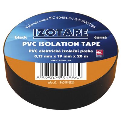 Páska izolačná PVC 19/20m čierna EMOS