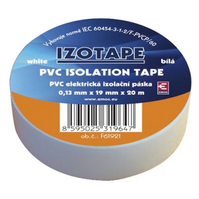 Páska izolačná PVC 19/20m biela EMOS