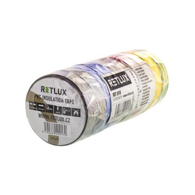 Páska izolačná PVC 15/10m mix farieb RETLUX RIT 010 10ks