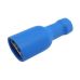 Zdierka faston 6.3mm izol., vodič 1.5-2.5mm modrá