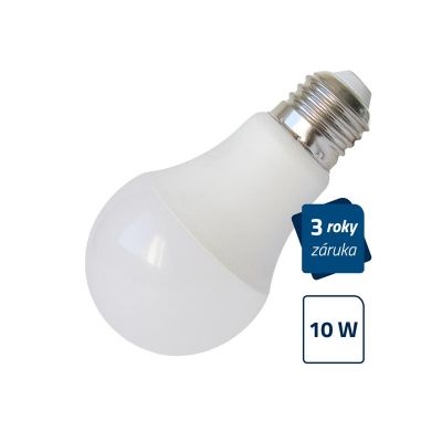 Žiarovka LED E27 10W A60 biela studená Geti