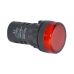 Kontrolka guľatá 230V LED červená 29mm HADEX