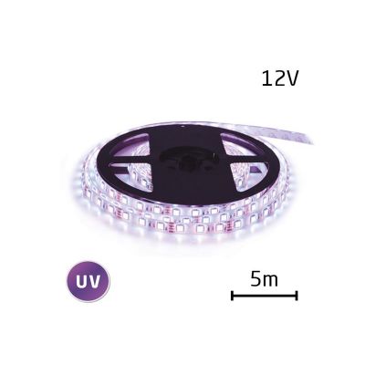 LED pásik 12V 5050 60LED/m IP65 max. 14.4W/m ultrafialový (cievka 5m)