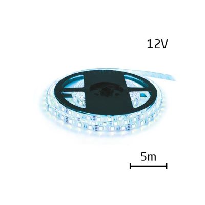 LED pásik 12V 3528 60LED/m IP20 max. 4.8W/m ice blue (cievka 5m)