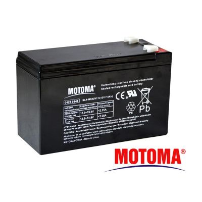 Batéria olovená 12V 7.5Ah MOTOMA (konektor 6,35 mm)