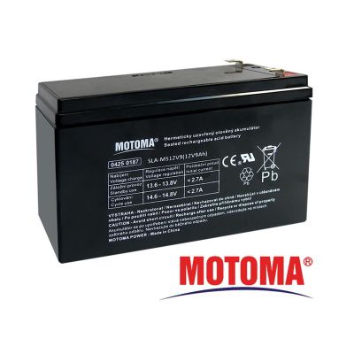Batéria olovená 12V 9Ah MOTOMA (konektor 6,35 mm)