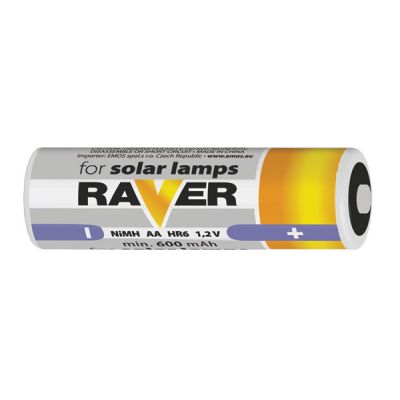 Batéria AA (R6) nabíjacia 1,2V/600mAh RAVER solar