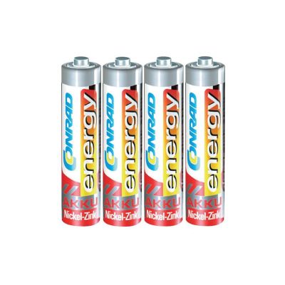 Batéria AAA (R03) nabíjacia 1,6V/550mAh CONRAD NiZn (blistr 4ks)