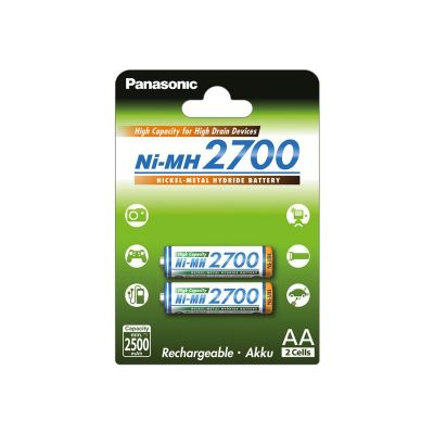 Batéria AA (R6) nabíjacia 1,2V/2700mAh PANASONIC NiMH 2ks