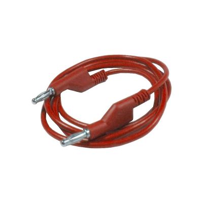 Kábel prepojovací 1mm2 / 1m s banánikmi červený HADEX N530A