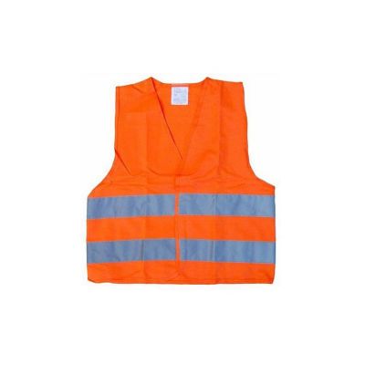 Reflexná výstražná vesta oranžová detská COMPASS 01513
