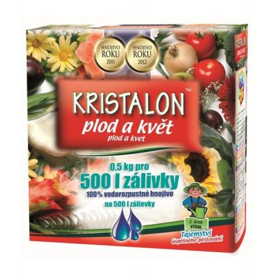 Hnojivo kryštalickej KRISTALON PLOD A KVET 0.5 kg