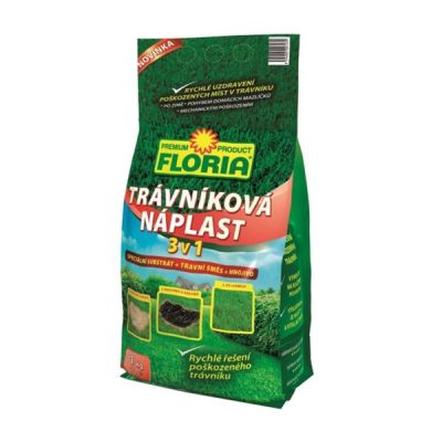 Hnojivo trávníkové FLORIA TRÁVNIKOVÉ NÁPLASŤ 3v1 1 kg