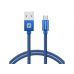 Kábel SWISSTEN USB/Micro USB 0,2m modrý