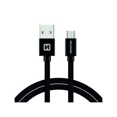 Kabel SWISSTEN USB/Micro USB 1,2M čierny