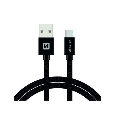 Kabel SWISSTEN USB/USB-C 1,2M čierny