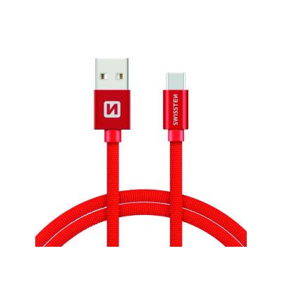 Kábel SWISSTEN USB/USB-C 1,2m červený