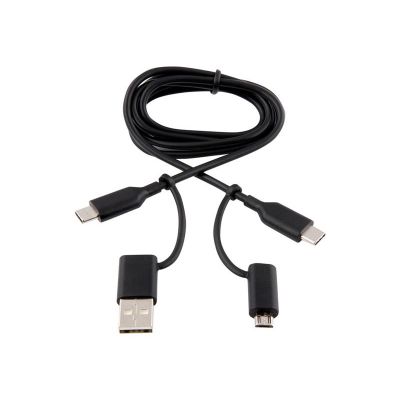 Kábel SENCOR SCO 525-010 USB 2.0 C/A-C/Micro B čierny