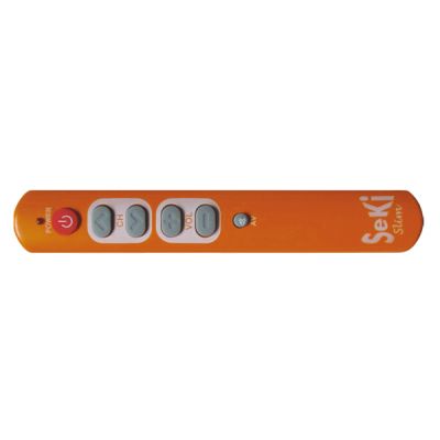 Ovládač diaľkový SEKI SLIM oranžový pre seniorov - univerzálny - veľké tlačidlá